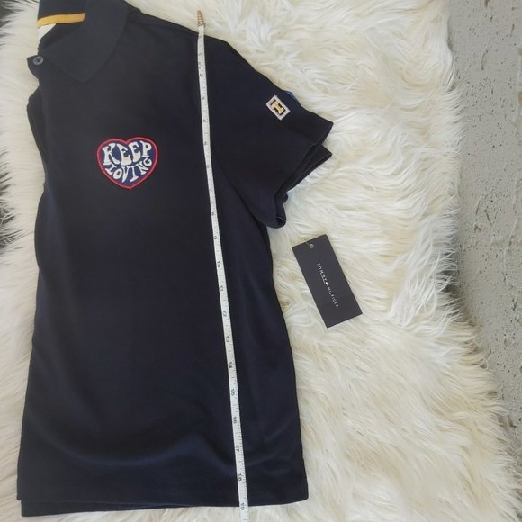 Tommy Hilfiger Gigi Hadid Cropped Polo Tee - Picture 16 of 16
